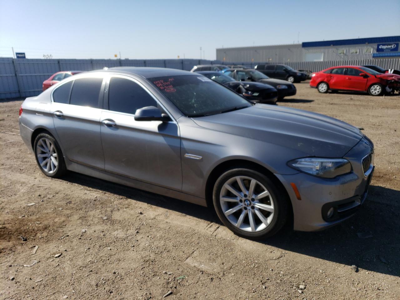 2015 BMW 5er VIN WBA5B3C51FD545910 Copart auction photo, front end damage thumbnail 4