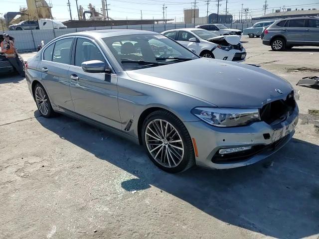 2018 BMW 5er VIN WBAJA9C52JB252073 Copart auction photo, front end damage thumbnail 11