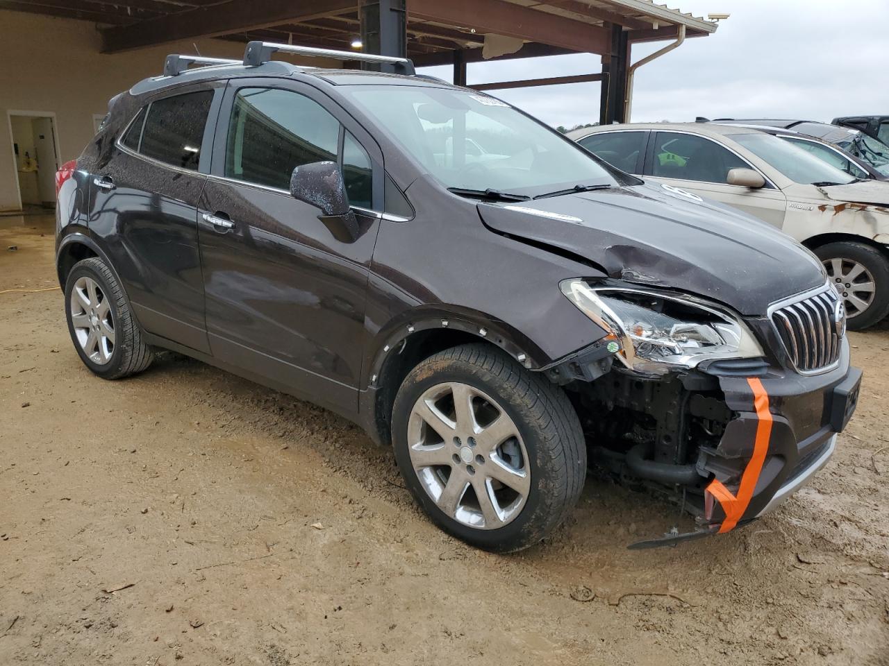 2013 Buick Encore VIN KL4CJBSB1DB098853 Copart auction photo, front end damage thumbnail 4