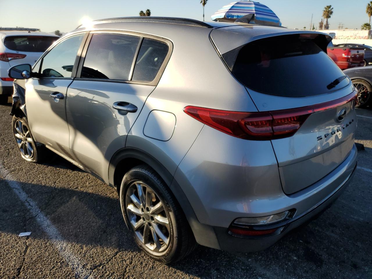 2021 KIA Sportage VIN KNDP63AC6M7870405 Copart auction photo, front end / minor dent/scratches damage thumbnail 2