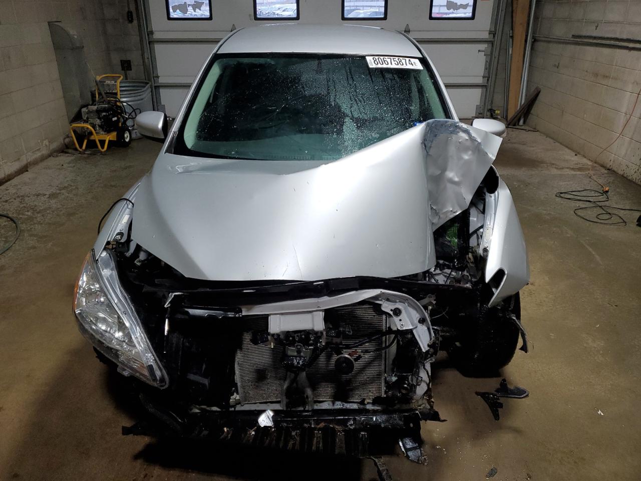 2013 Nissan Sentra VIN 3N1AB7APXDL667513 Copart auction photo, front end damage thumbnail 5