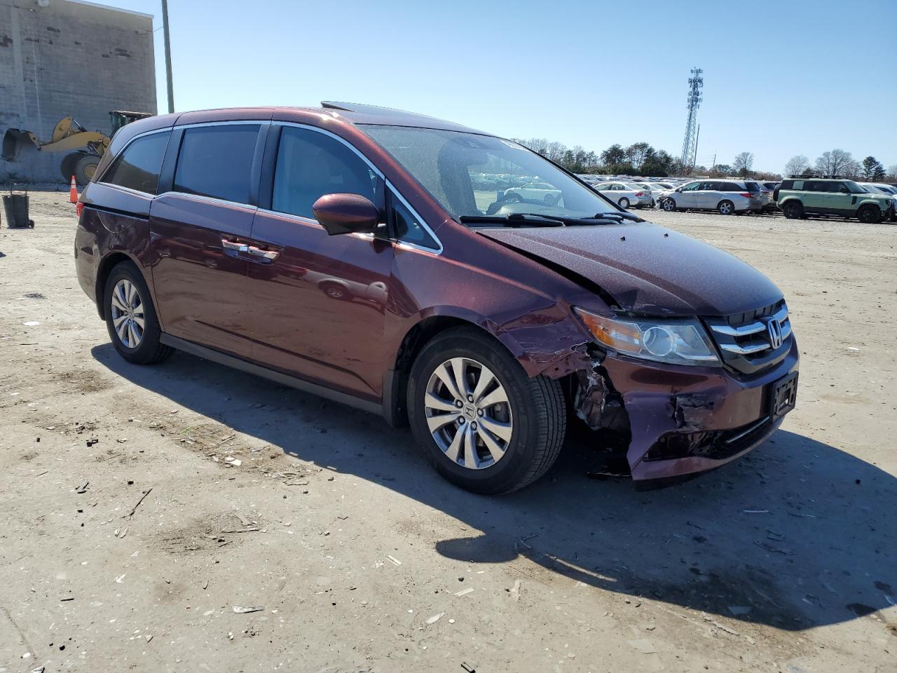 2017 Honda Odyssey VIN 5FNRL5H66HB006354 Copart auction photo, front end damage thumbnail 4