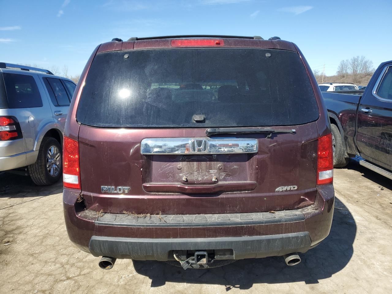 2011 Honda Pilot VIN 5FNYF4H4XBB022821 Copart auction photo, front end damage thumbnail 6