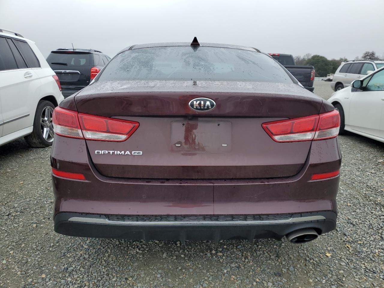 2019 KIA Optima VIN 5XXGT4L34KG287542 Copart auction photo, side / front end damage thumbnail 6