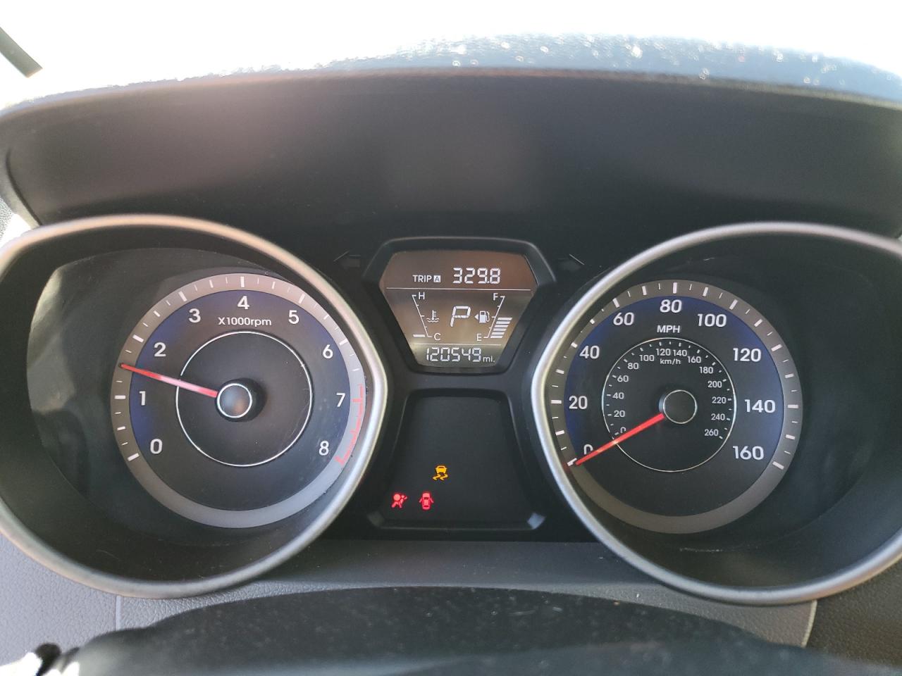 2014 Hyundai Elantra VIN KMHDH6AH8EU028979 Copart auction photo, side / rear end damage thumbnail 9