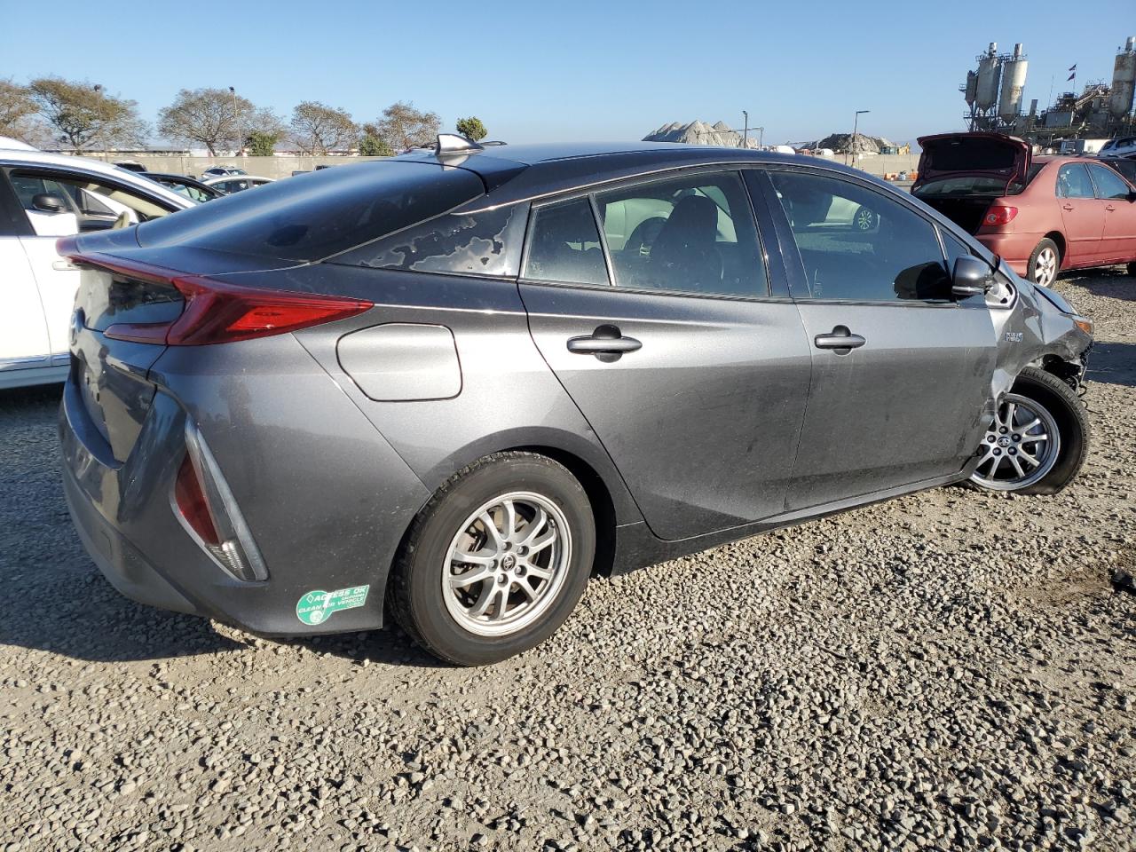 2017 Toyota Prius VIN JTDKARFP4H3021202 Copart auction photo, front end / side damage thumbnail 3