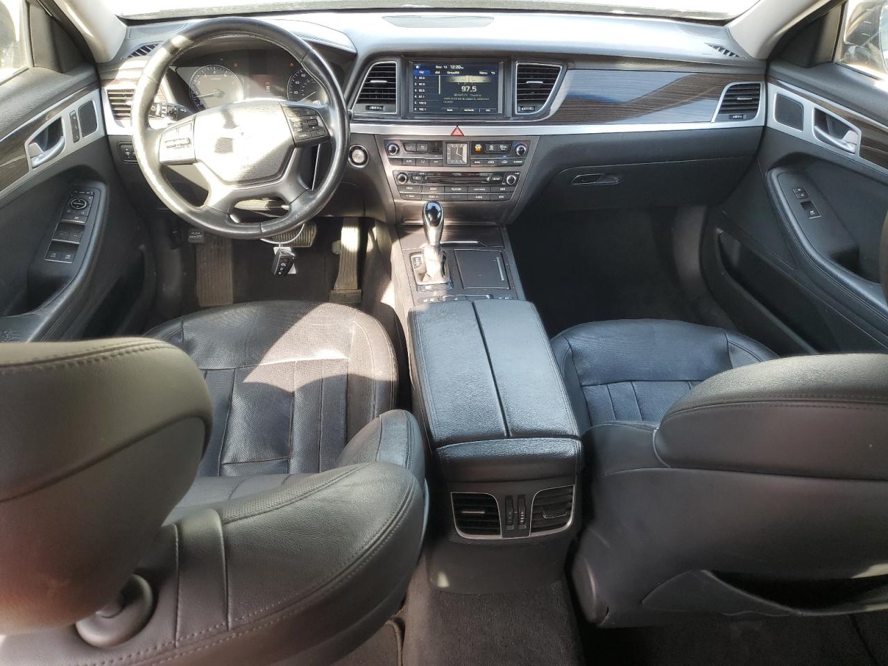 2016 Hyundai Genesis VIN KMHGN4JE2GU115974 Copart auction photo, front end / side damage thumbnail 8