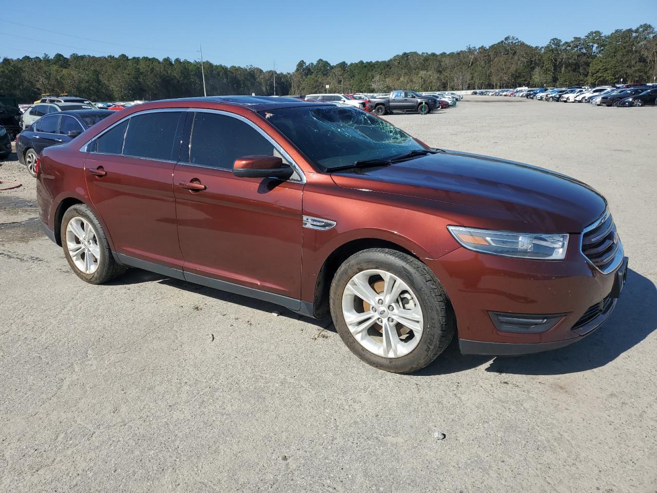 2016 Ford Taurus VIN 1FAHP2E82GG103873 Copart auction photo, top/roof damage thumbnail 4