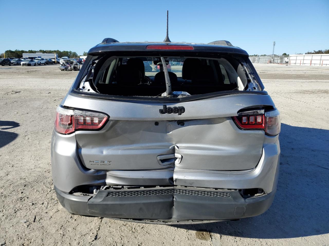 2019 Jeep Compass VIN 3C4NJCBB1KT782396 Copart auction photo, rear end damage thumbnail 6