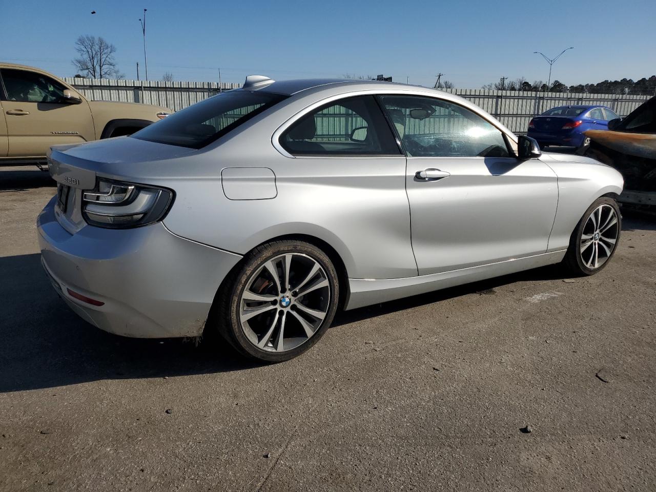 2014 BMW 2er VIN WBA1F5C55EV256150 Copart auction photo, front end / undercarriage damage thumbnail 3