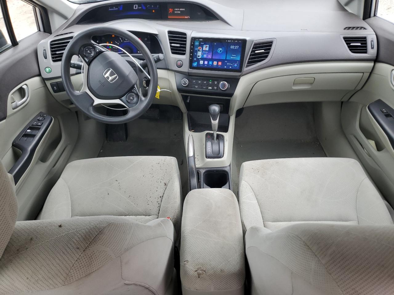 2012 Honda Civic VIN 2HGFB2F55CH305160 Copart auction photo, front end / side damage thumbnail 8
