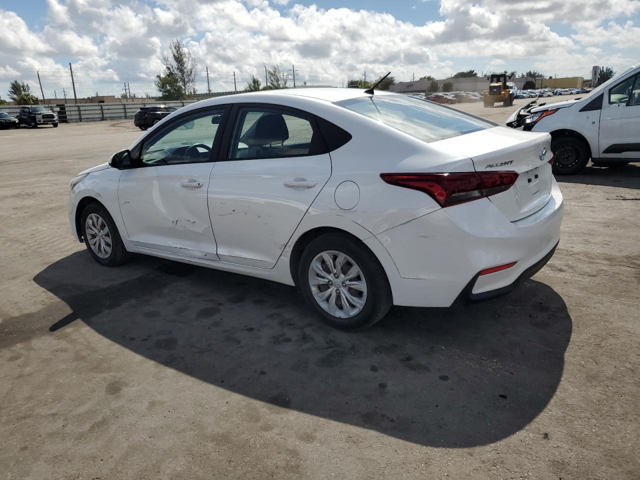 2019 Hyundai Accent VIN 3KPC24A30KE051919 Copart auction photo, all over damage thumbnail 2