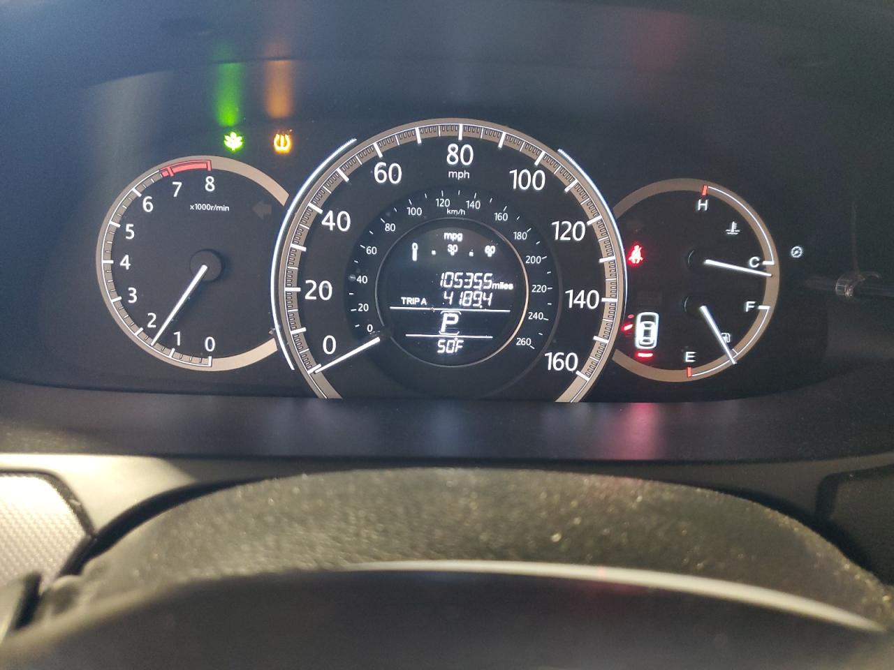 2013 Honda Accord VIN 1HGCR2F38DA205129 Copart auction photo, rear end / top/roof damage thumbnail 9