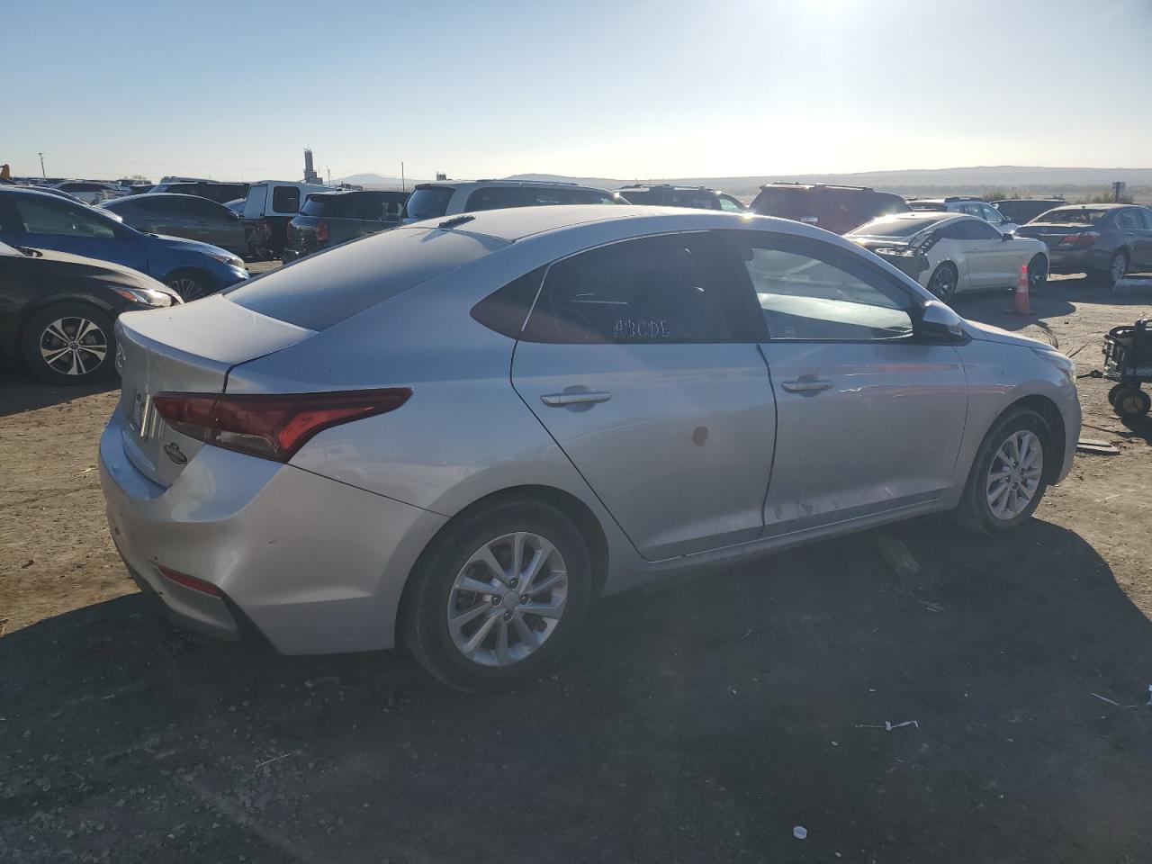 2018 Hyundai Accent VIN 3KPC24A34JE025886 Copart auction photo, water/flood damage thumbnail 3
