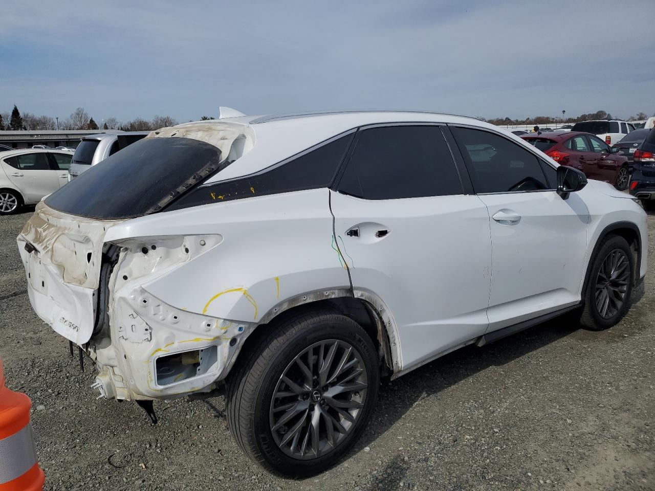 2021 Lexus RX VIN 2T2YZMDA1MC259400 Copart auction photo, rear end / all over damage thumbnail 3