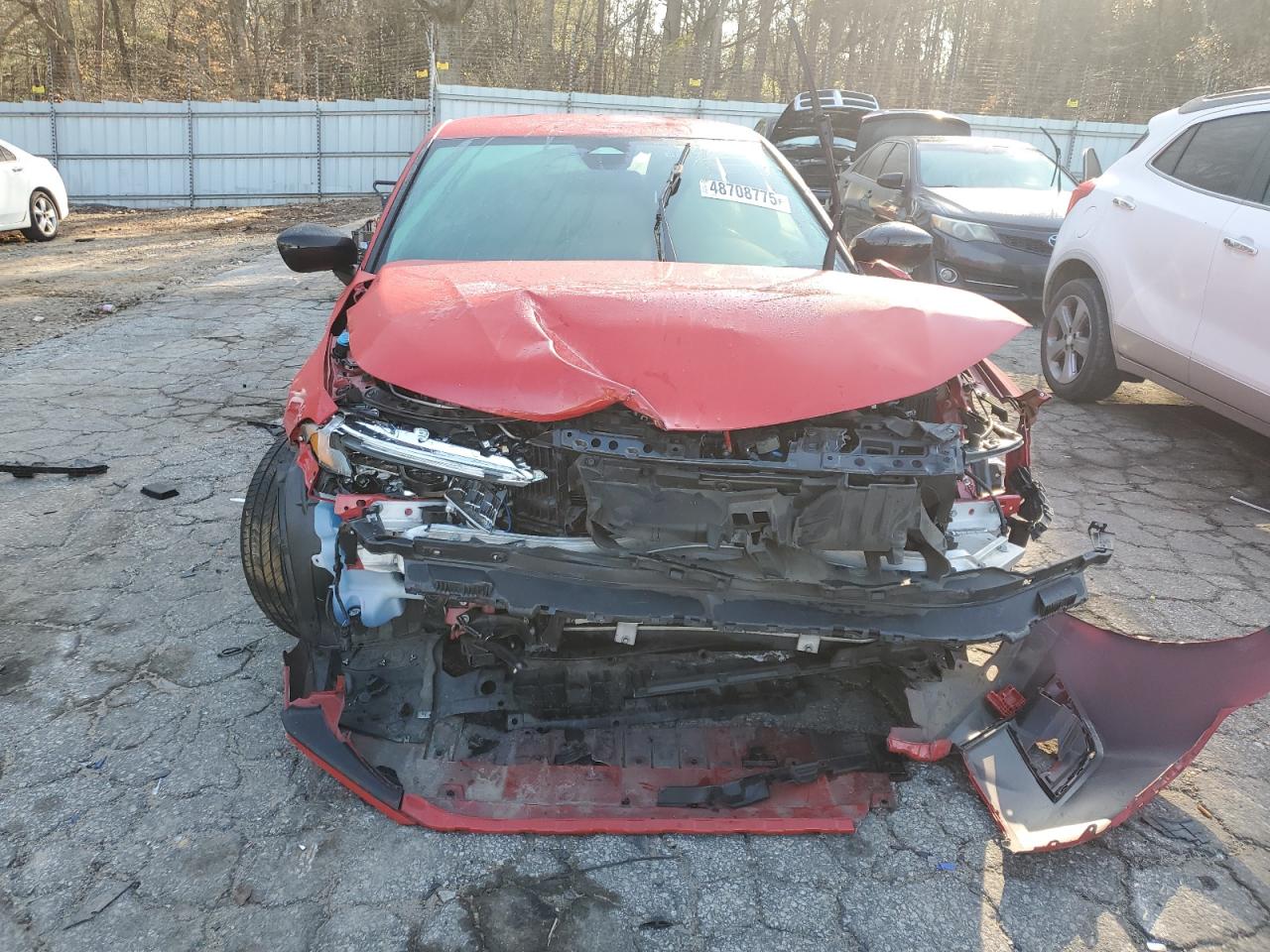 2022 Honda Civic VIN 2HGFE2F59NH535035 Copart auction photo, front end damage thumbnail 5