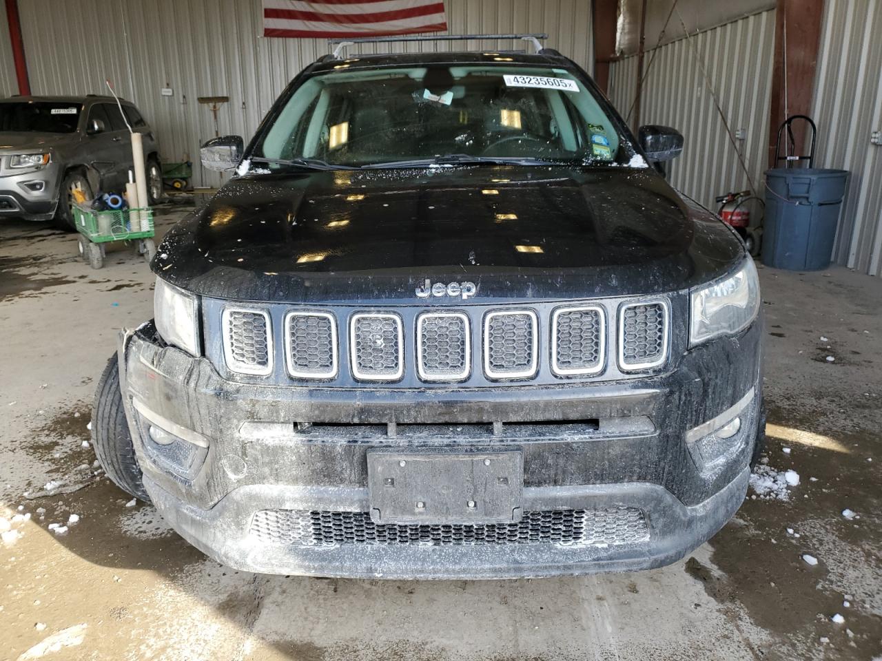 2019 Jeep Compass VIN 3C4NJDBB2KT828095 Copart auction photo, front end / undercarriage damage thumbnail 5