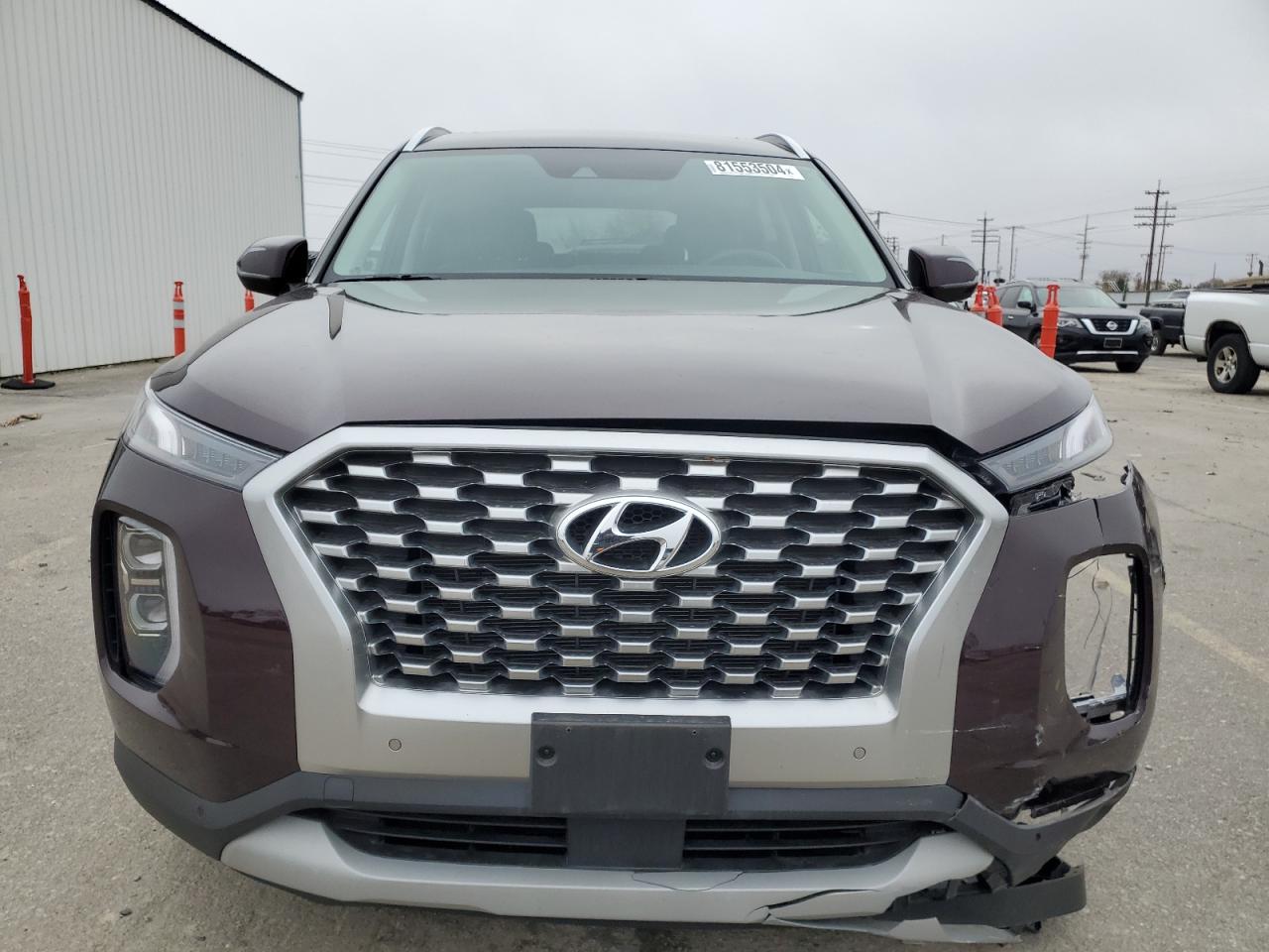 2021 Hyundai Palisade VIN KM8R4DHE4MU263184 Copart auction photo, front end / undercarriage damage thumbnail 5