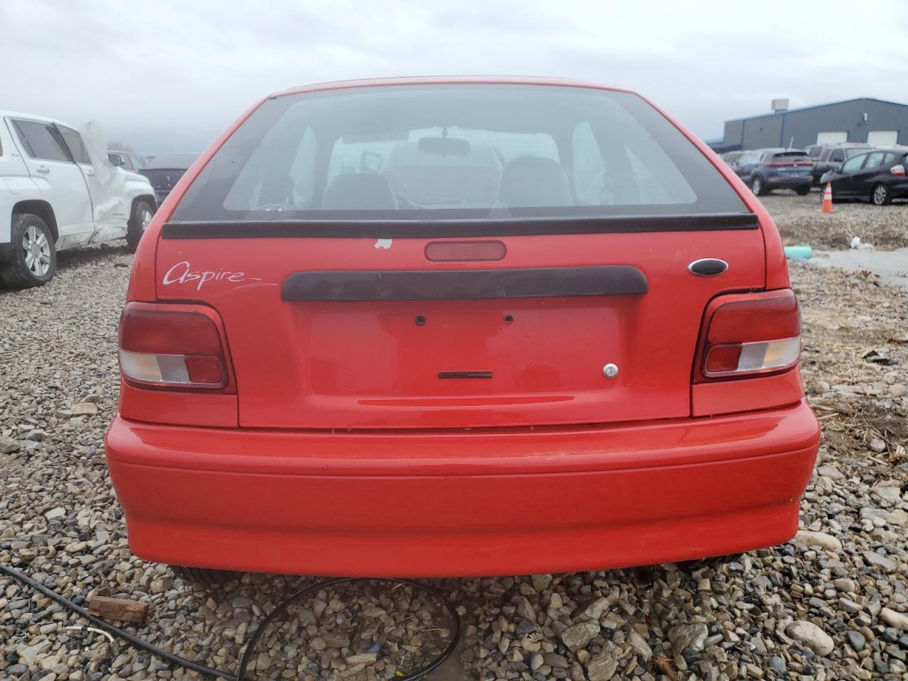 1997 Ford Aspire VIN KNJLT05H8V6219549 Copart auction photo, side damage thumbnail 6
