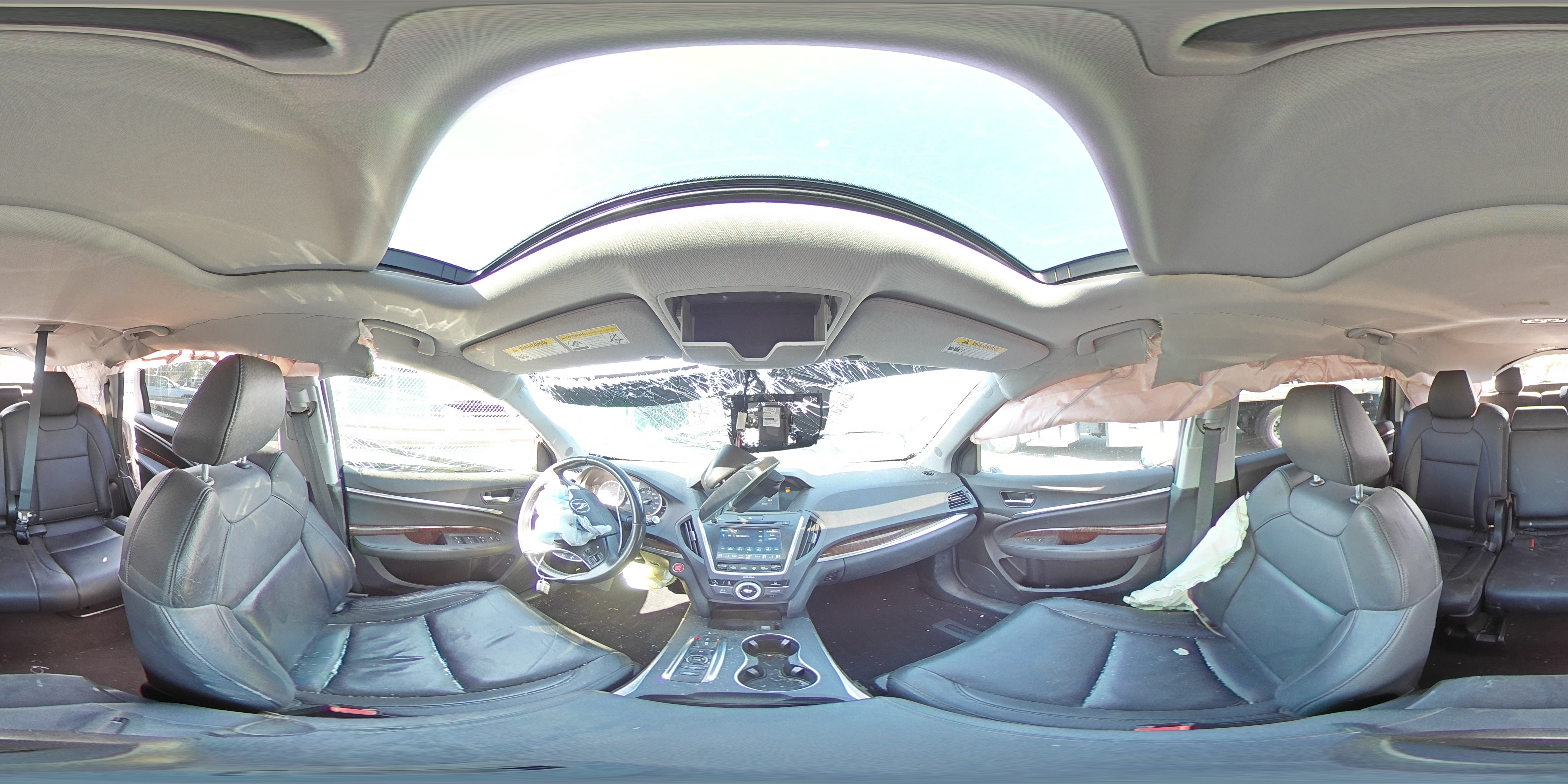 2020 Acura MDX VIN 5J8YD4H39LL023116 Copart auction photo, rollover damage thumbnail 14