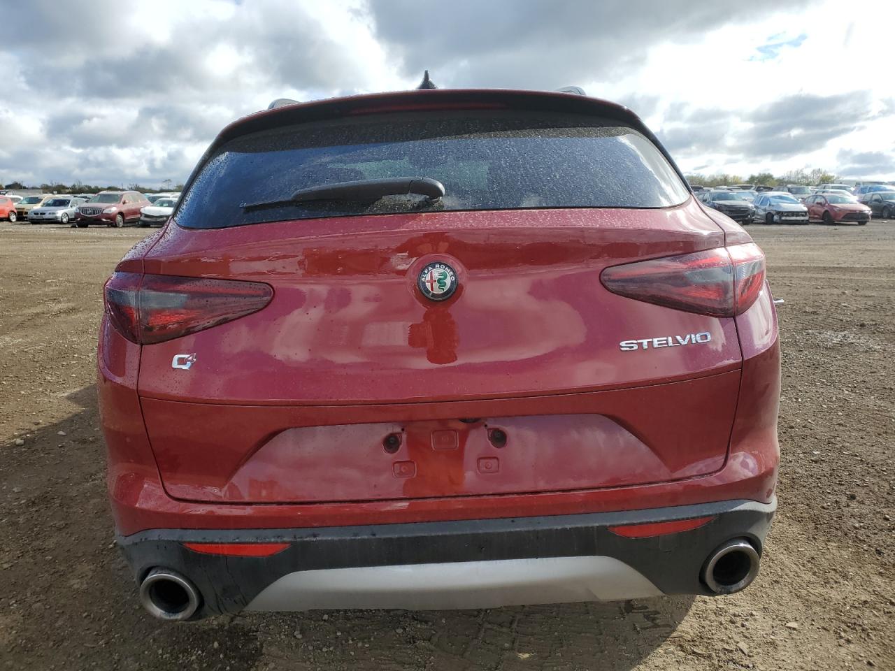 2018 Alfa Romeo Stelvio VIN ZASFAKNN9J7B86127 Copart auction photo, front end / side damage thumbnail 6