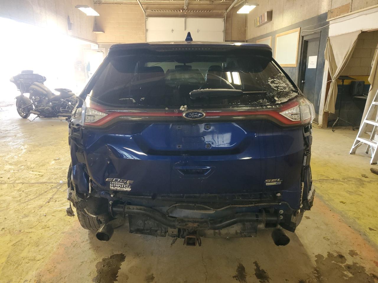 2015 Ford Edge VIN 2FMTK4J91FBC31925 Copart auction photo, rear end / minor dent/scratches damage thumbnail 6
