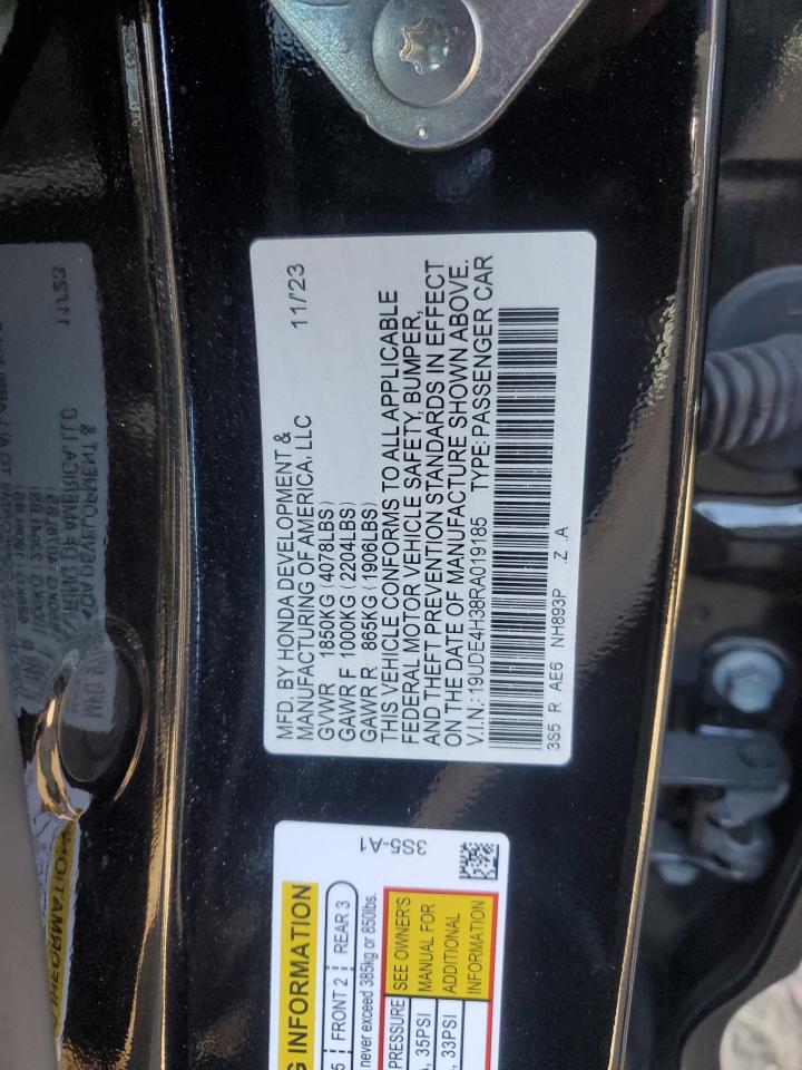 2024 Acura Integra VIN 19UDE4H38RA019185 Copart auction photo, front end damage thumbnail 14