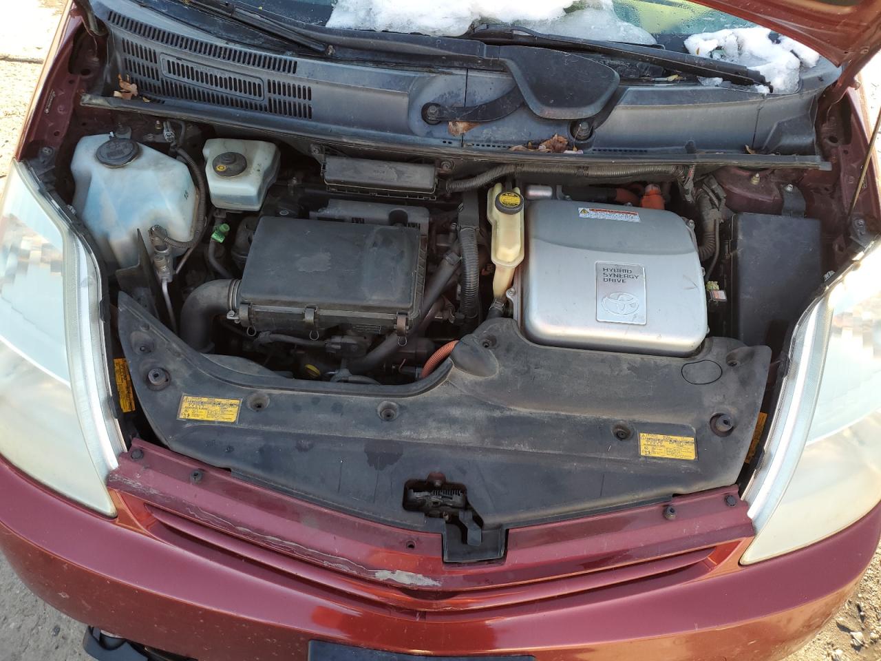 2005 Toyota Prius VIN JTDKB20U953014096 Copart auction photo, rear end / hail damage thumbnail 11
