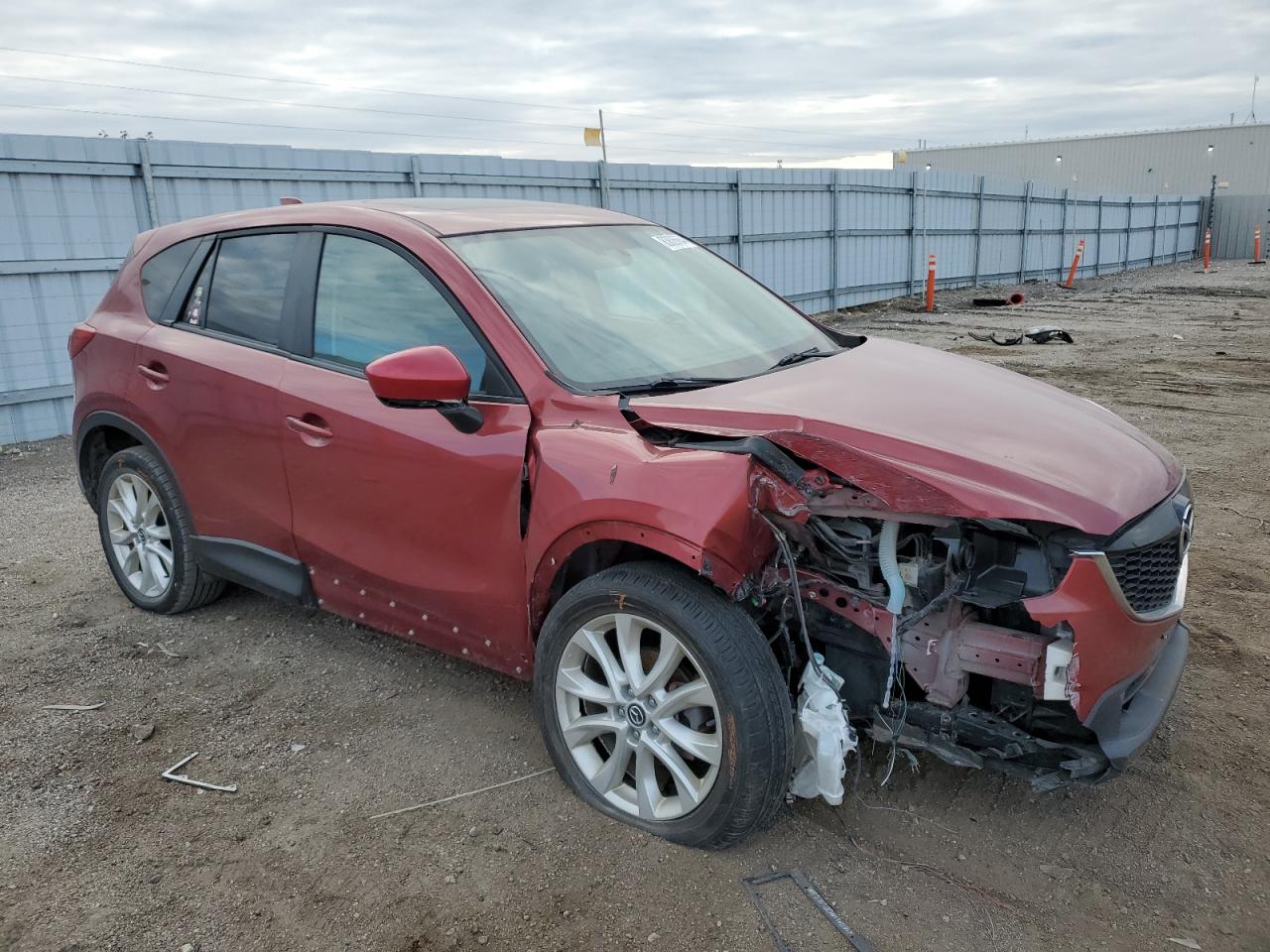 2013 Mazda CX-5 VIN JM3KE4DE0D0160304 Copart auction photo, front end / side damage thumbnail 4