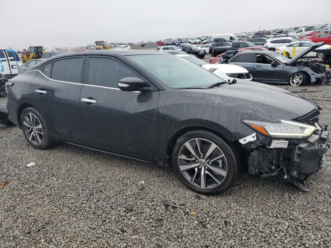 2019 Nissan Maxima VIN 1N4AA6AV7KC365944 Copart auction photo, front end / side damage thumbnail 4