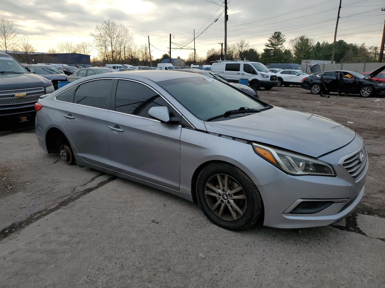 2017 Hyundai Sonata VIN 5NPE24AF8HH548143 Copart auction photo, rear end damage thumbnail 4