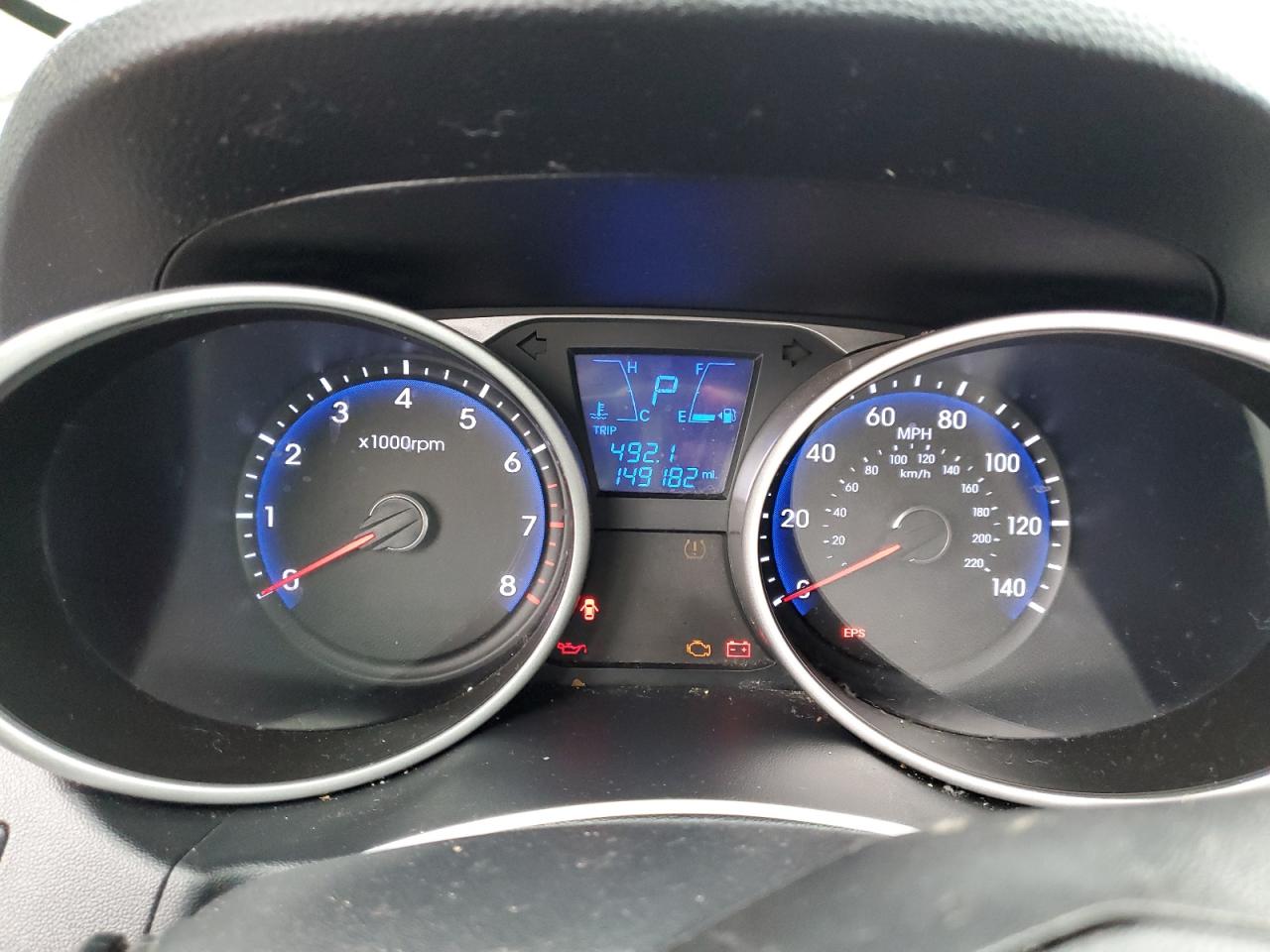 2013 Hyundai Tucson VIN KM8JU3AC3DU567445 Copart auction photo, mechanical damage thumbnail 9
