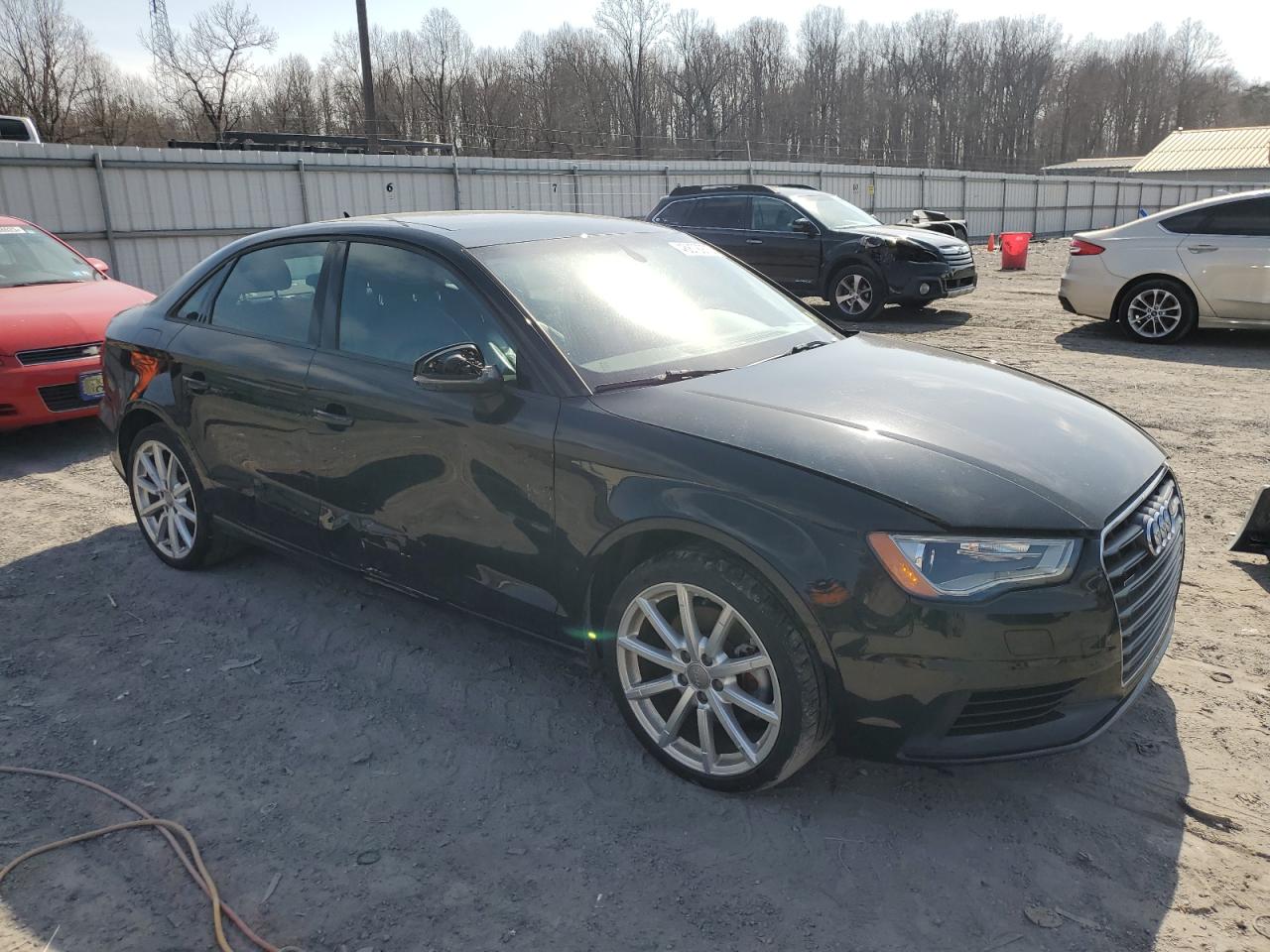 2015 Audi A3 VIN WAUBFGFF0F1141209 Copart auction photo, side damage thumbnail 4