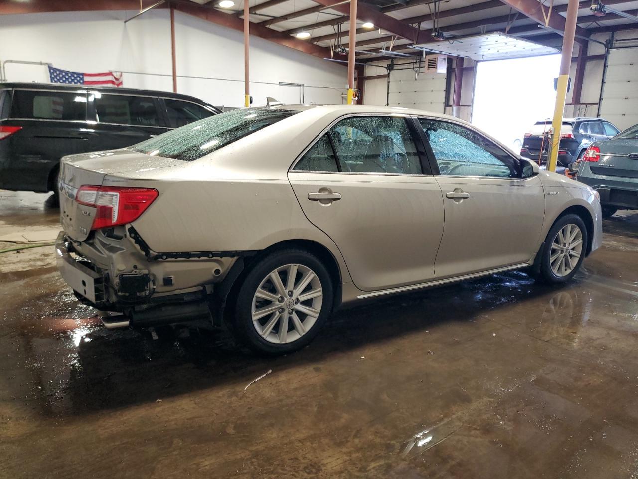 2014 Toyota Camry VIN 4T1BD1FKXEU141164 Copart auction photo, rear end damage thumbnail 3