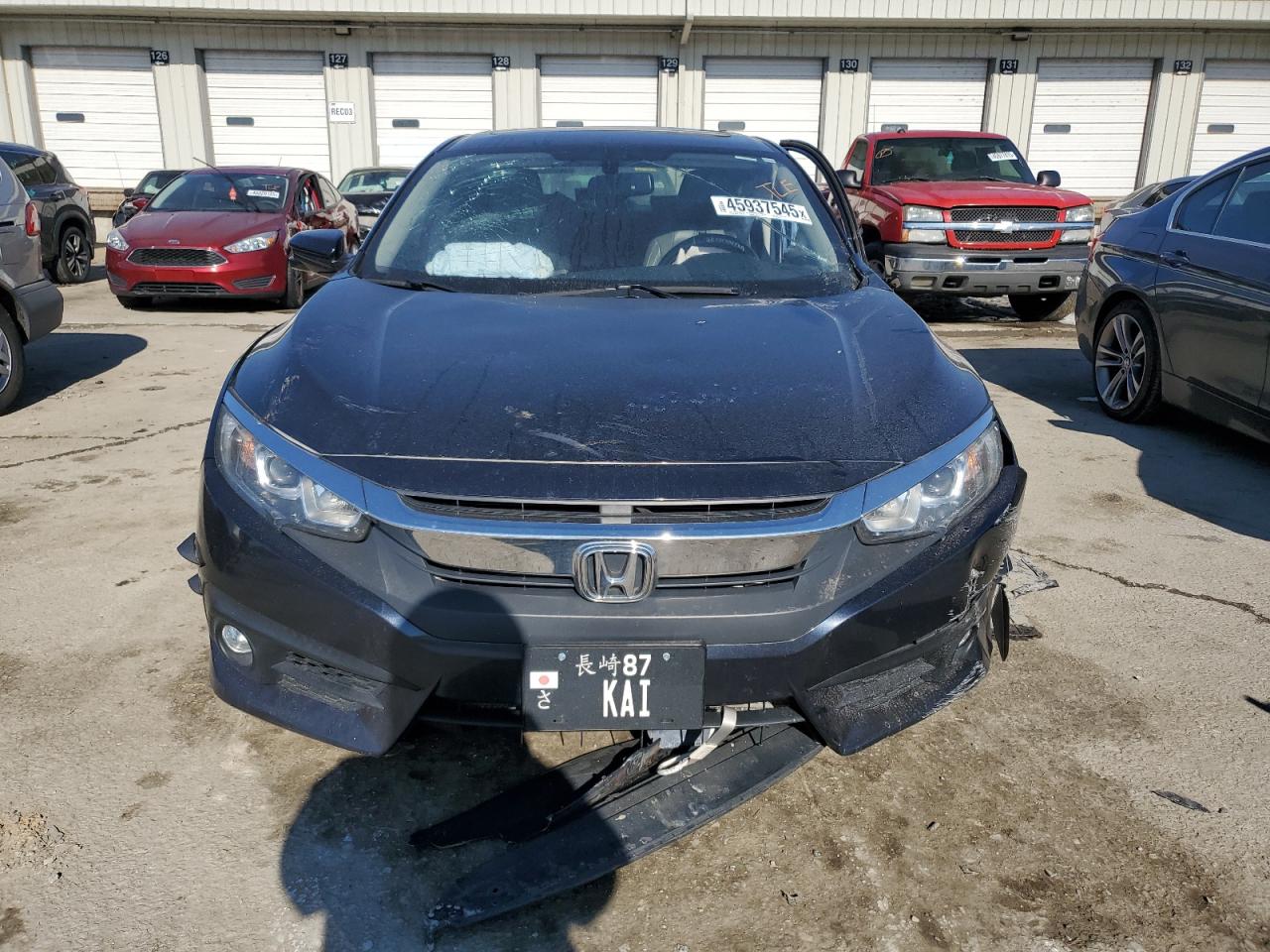 2016 Honda Civic VIN 19XFC1F7XGE006594 Copart auction photo, side / front end damage thumbnail 5