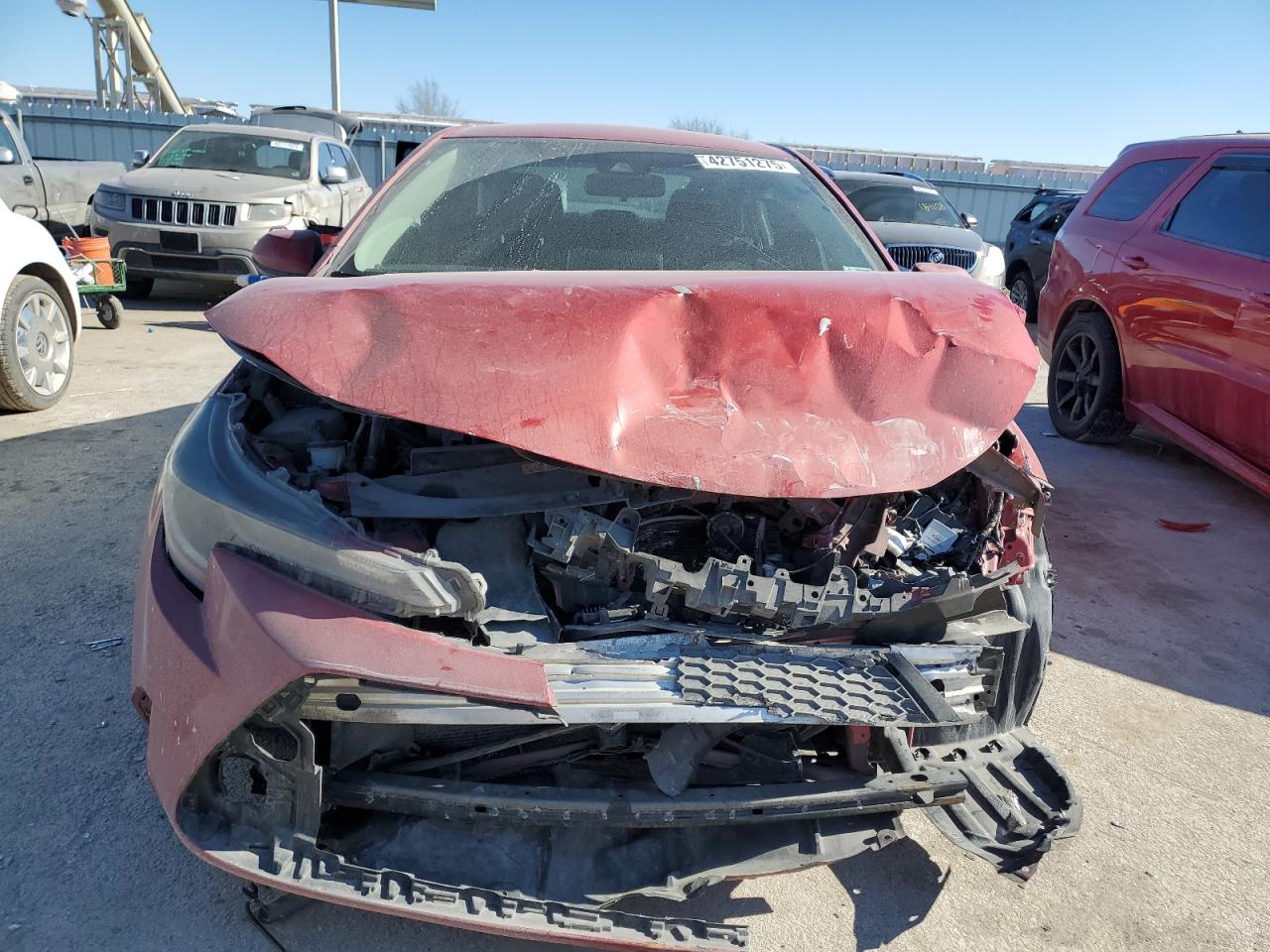 2020 Toyota Corolla VIN 5YFEPRAEXLP072544 Copart auction photo, front end damage thumbnail 5