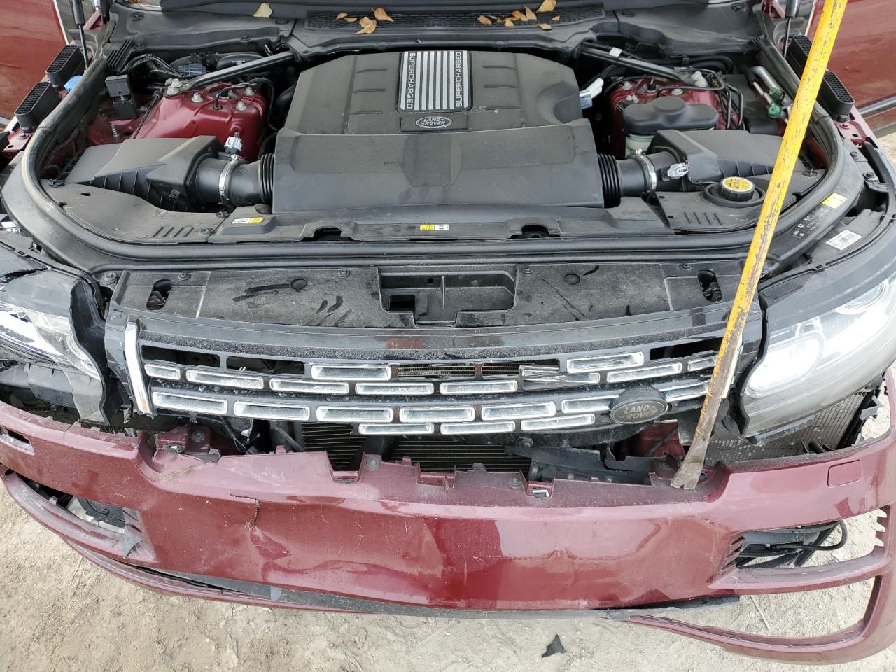 2017 Land Rover Range Rover VIN SALGS5FE5HA322897 Copart auction photo, front end damage thumbnail 12