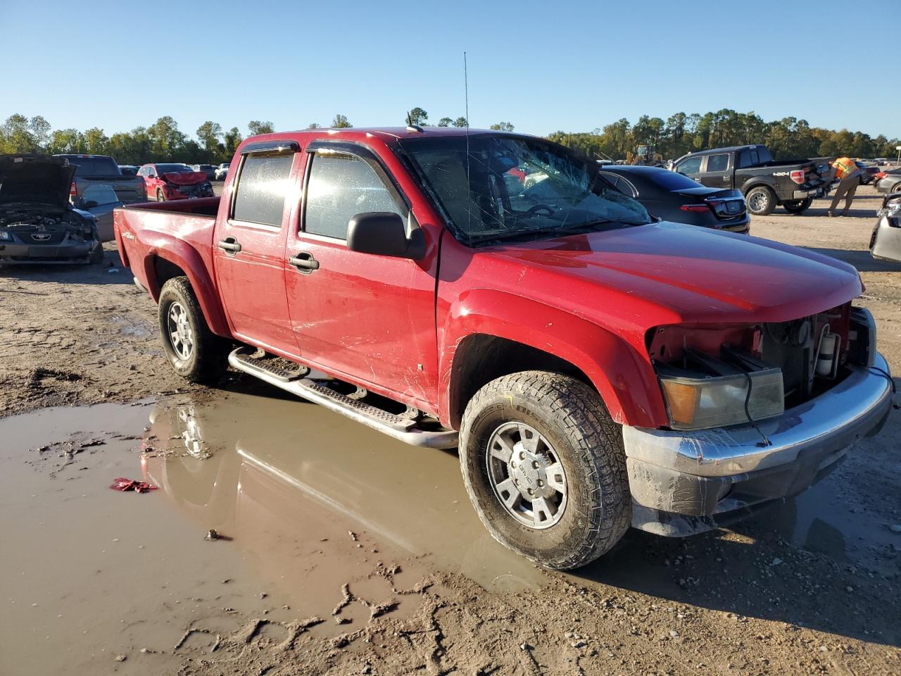 2008 GMC Canyon VIN 1GTDT13E488146176 Copart auction photo, all over damage thumbnail 4