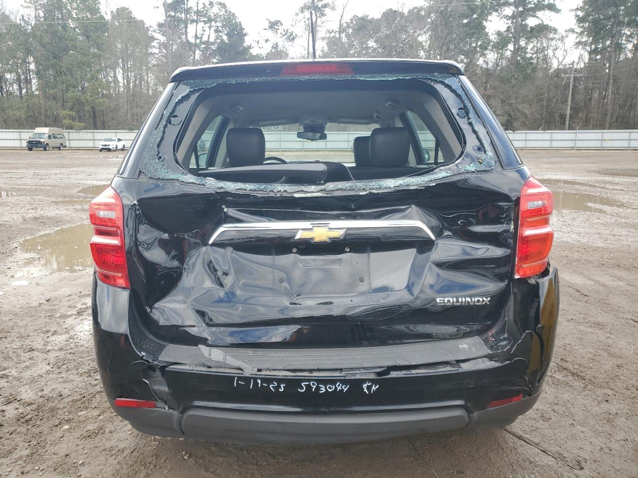 2017 Chevrolet Equinox VIN 2GNALBEK0H1593044 Copart auction photo, rear end damage thumbnail 6
