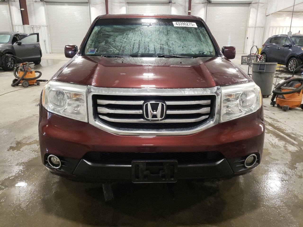 2012 Honda Pilot VIN 5FNYF4H55CB080555 Copart auction photo, side / front end damage thumbnail 5