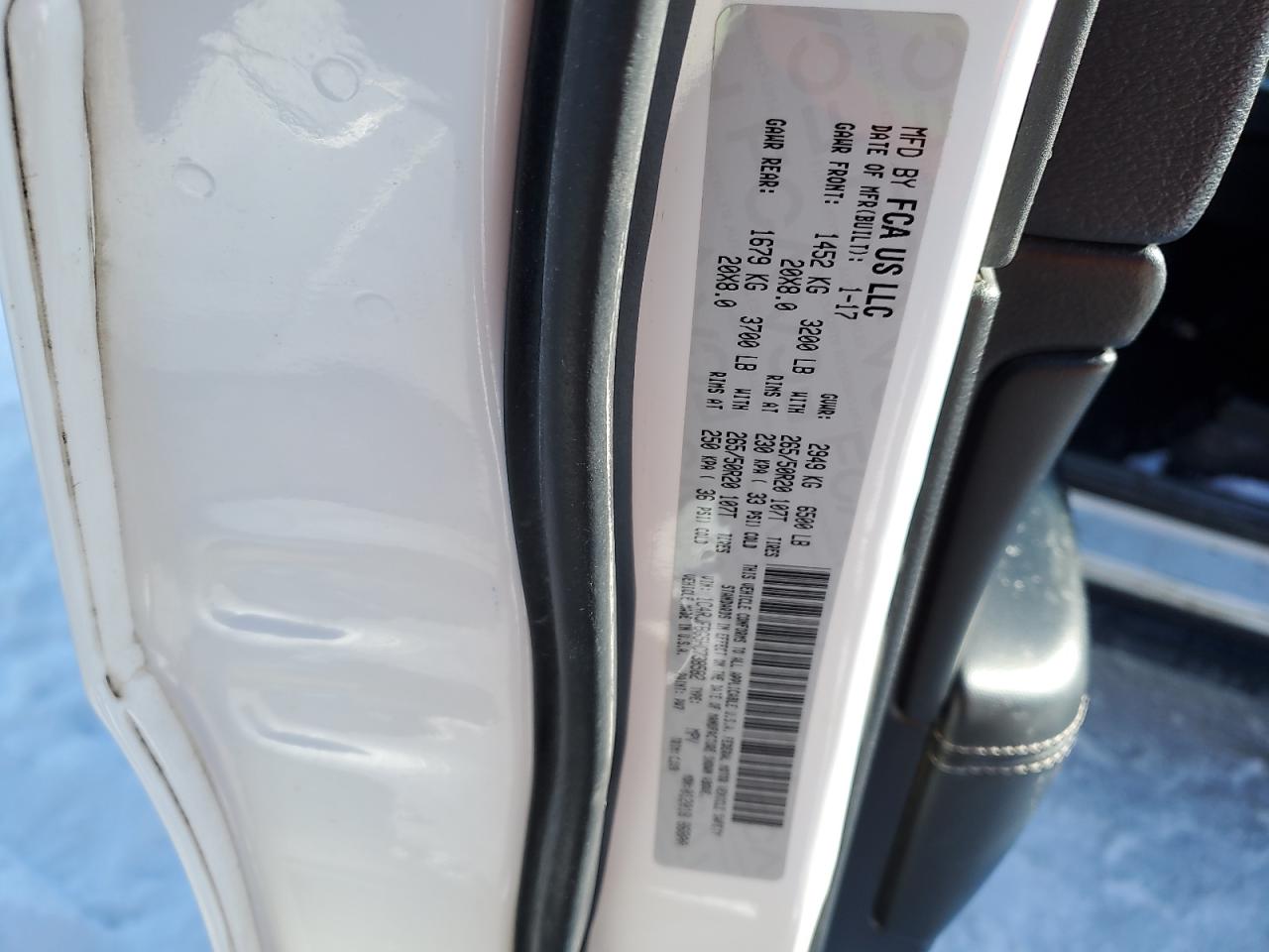 2017 Jeep Grand Cherokee VIN 1C4RJFBG5HC738582 Copart auction photo, front end damage thumbnail 14