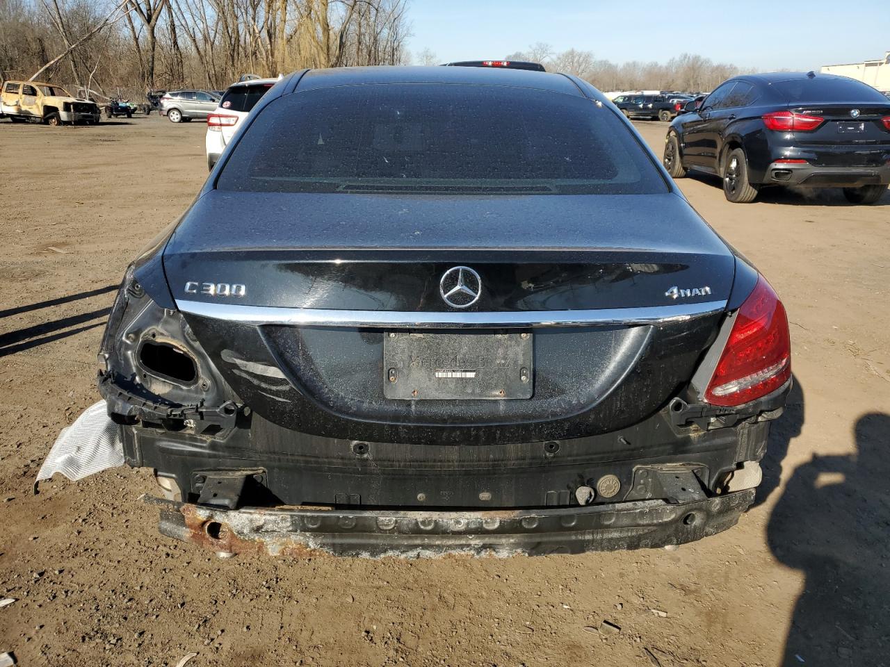 2016 Mercedes-Benz C-klasse VIN 55SWF4KB3GU126457 Copart auction photo, rear end damage thumbnail 6
