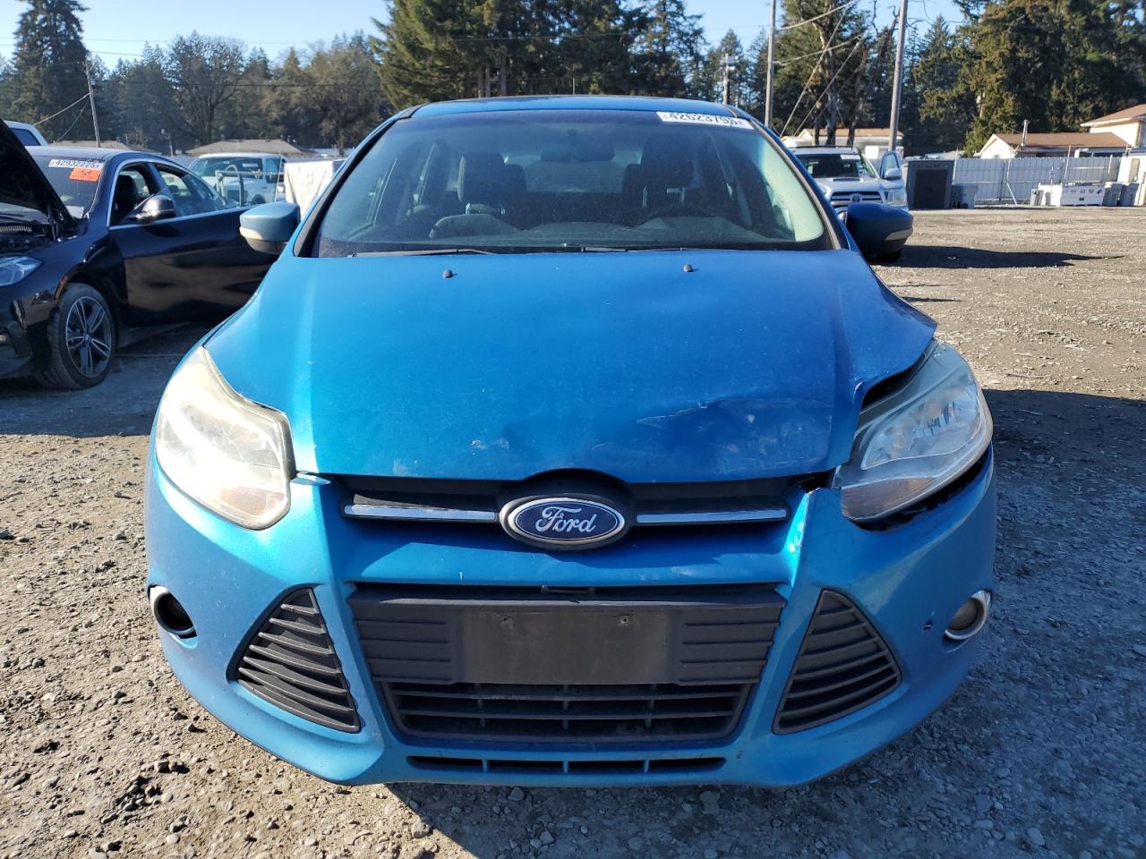 2012 Ford Focus VIN 1FAHP3K24CL285504 Copart auction photo, rear end / front end damage thumbnail 5