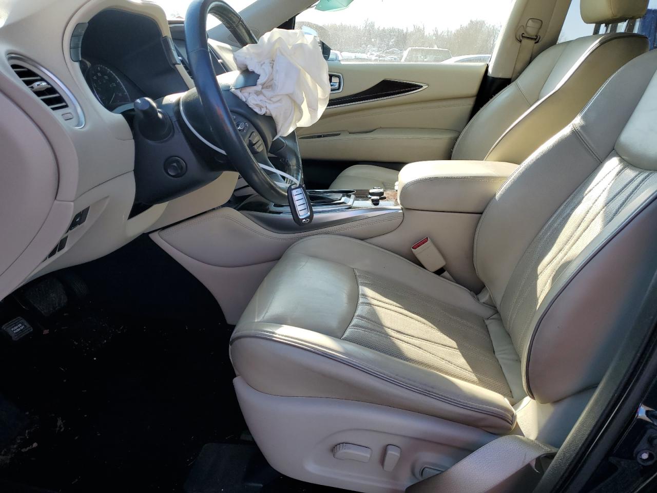 2019 Infiniti QX60 VIN 5N1DL0MMXKC516756 Copart auction photo, front end / side damage thumbnail 7