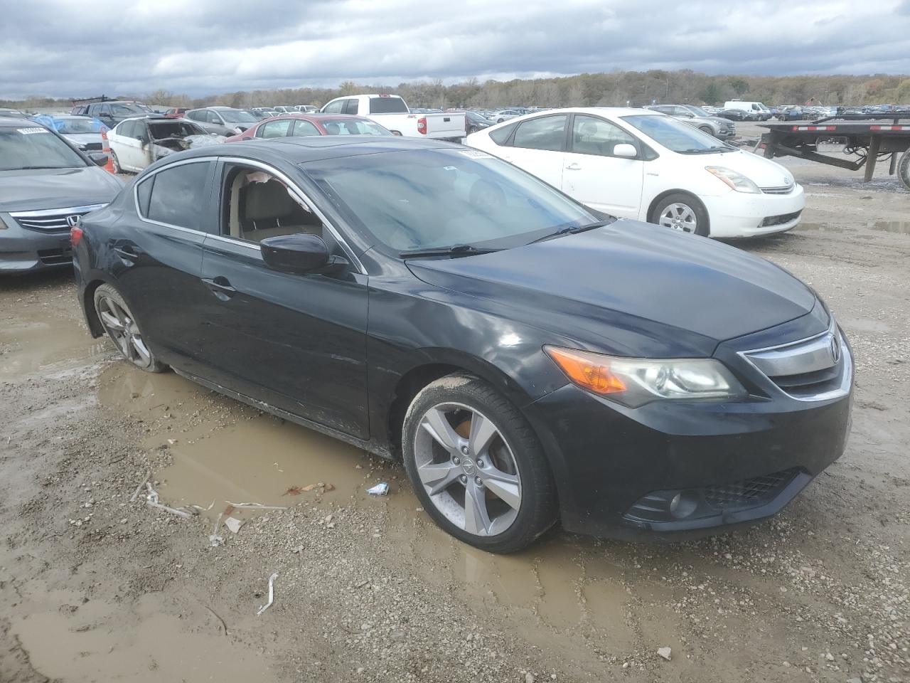 2013 Acura ILX VIN 19VDE1F51DE004334 Copart auction photo, side damage thumbnail 4