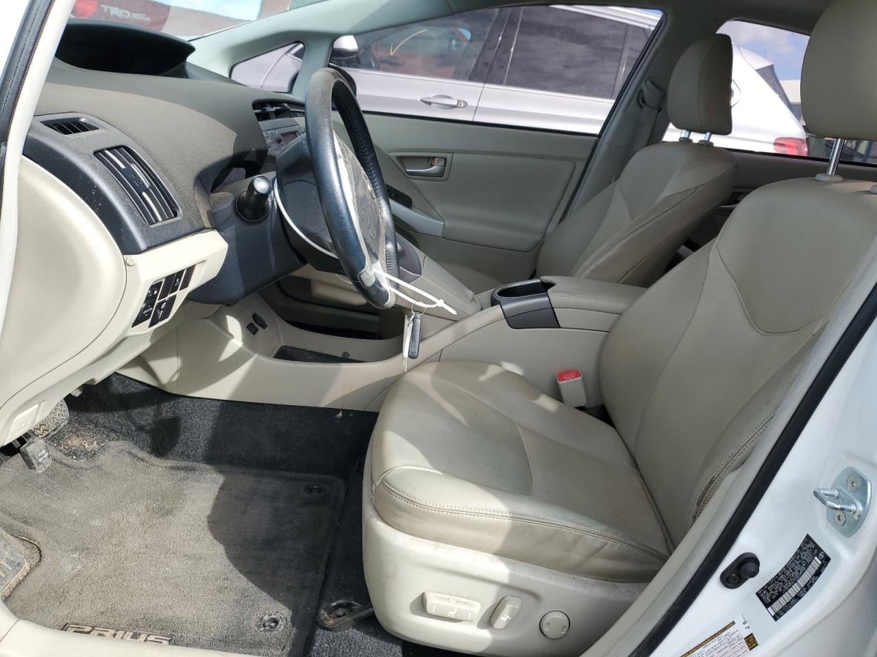 2012 Toyota Prius VIN JTDKN3DU7C5524908 Copart auction photo, front end / side damage thumbnail 7