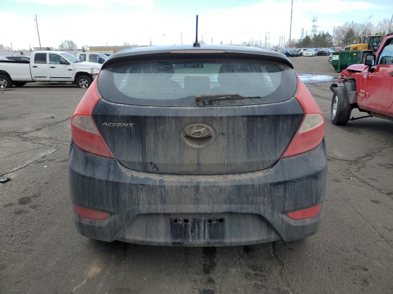 2014 Hyundai Accent VIN KMHCU5AEXEU165364 Copart auction photo, front end damage thumbnail 6