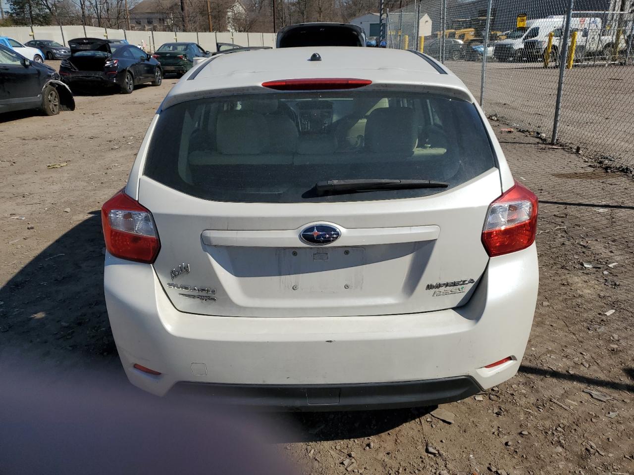 2012 Subaru Impreza VIN JF1GPAG61CH223007 Copart auction photo, front end / rear end damage thumbnail 6