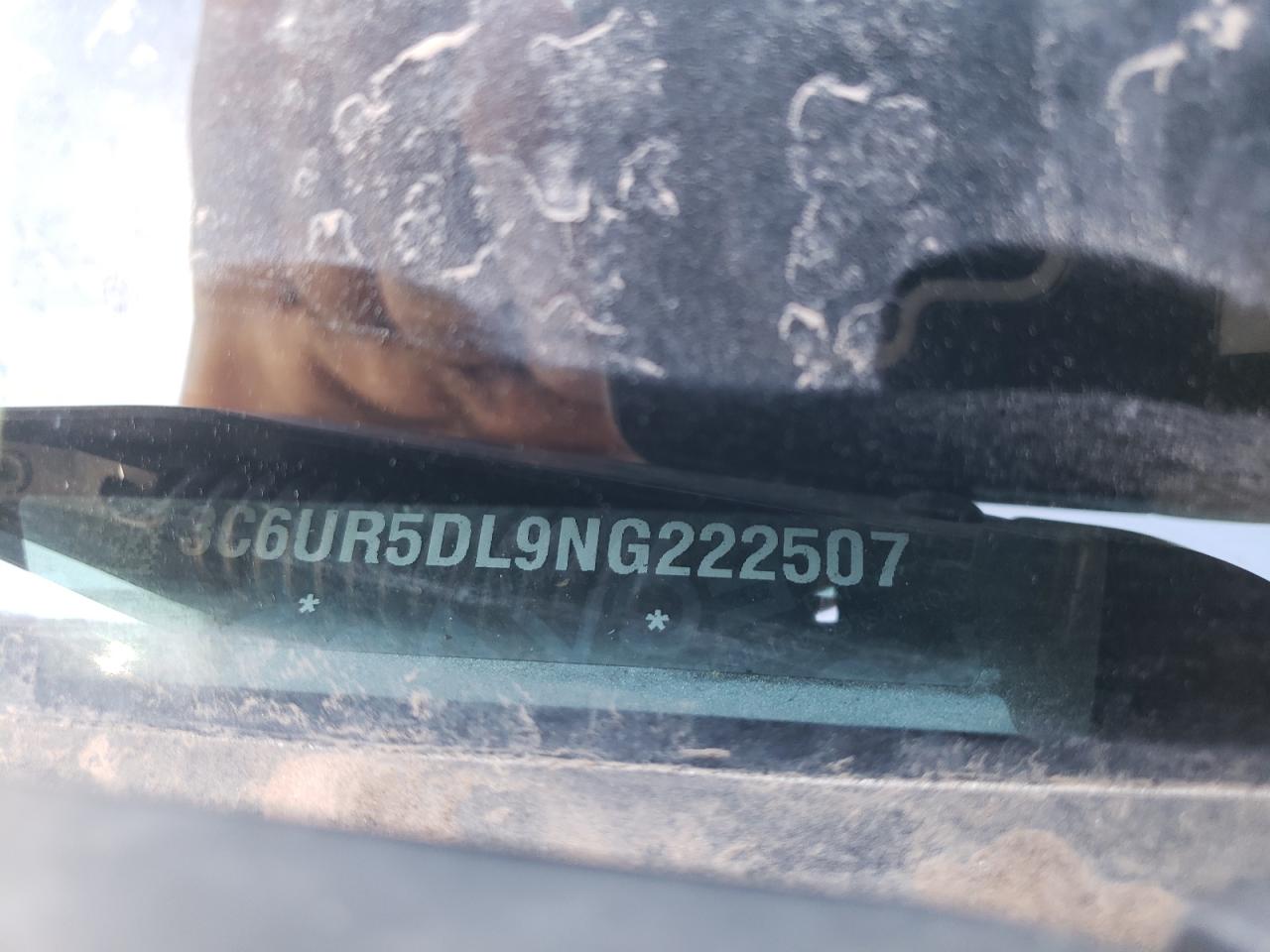 2022 RAM 2500 VIN 3C6UR5DL9NG222507 Copart auction photo, front end / side damage thumbnail 16