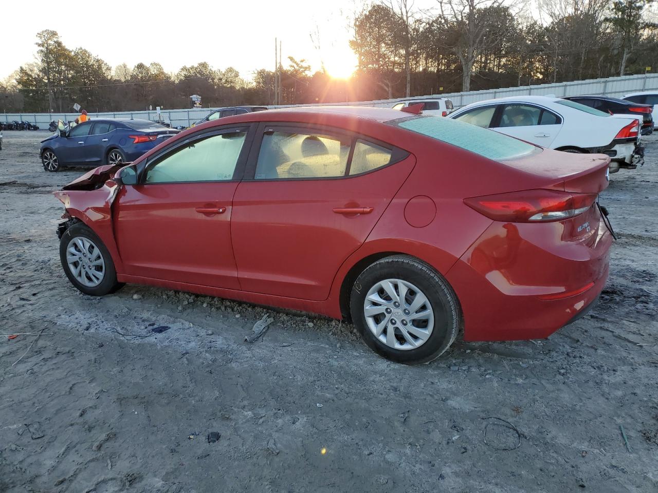 2017 Hyundai Elantra VIN 5NPD74LF3HH194509 Copart auction photo, front end damage thumbnail 2